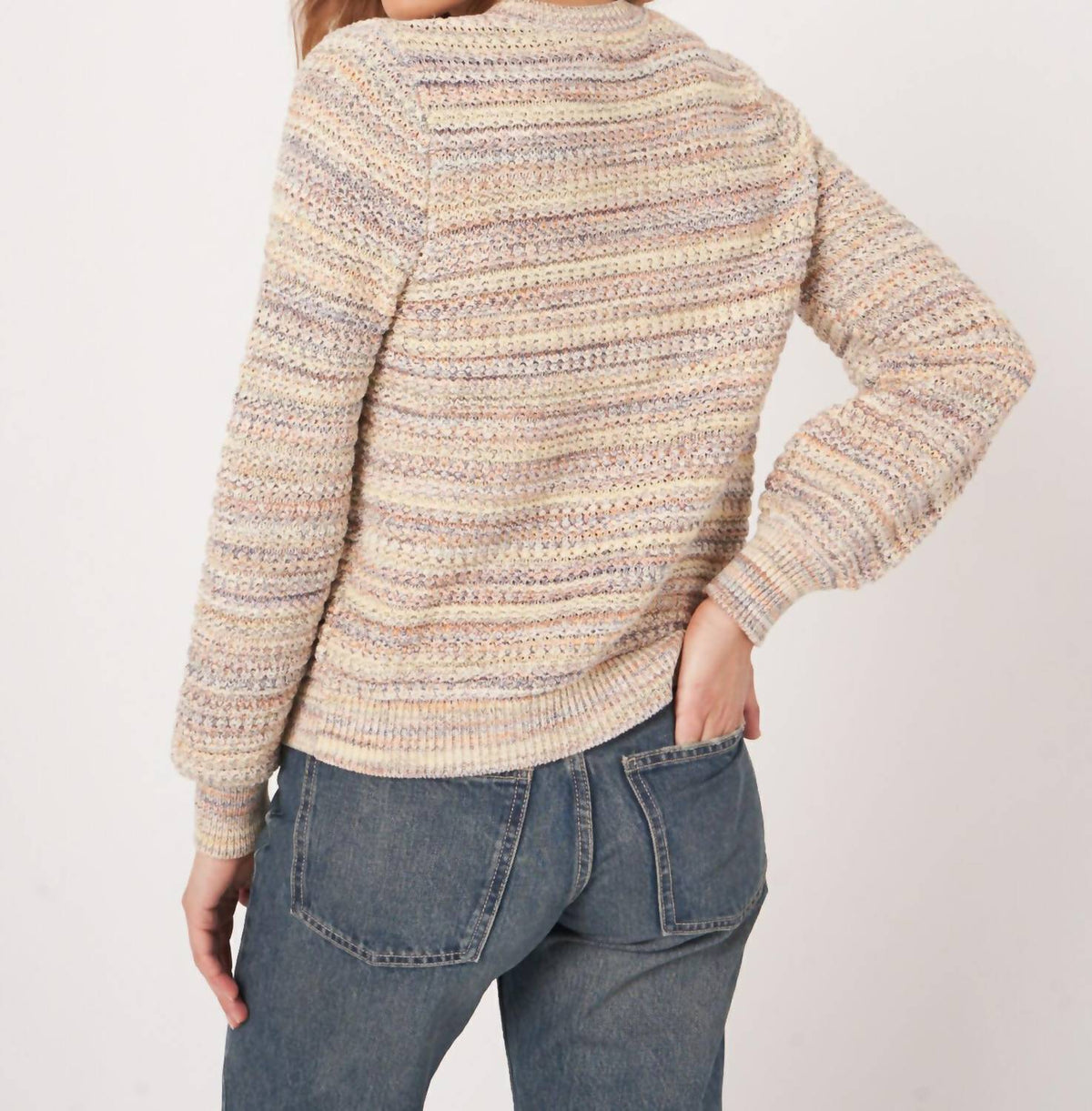 Repeat Cashmere - Pearl Button Short Cardigan