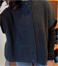 Repeat Cashmere - Poncho Cashmere - black - blouses - clothing