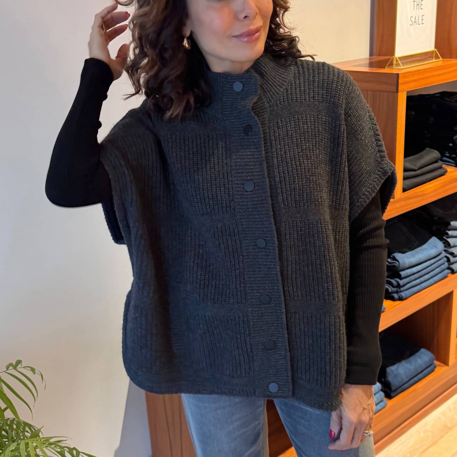 Repeat Cashmere - Poncho Cashmere - black - blouses - clothing