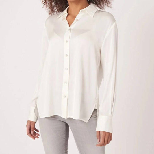 Repeat Cashmere - Silk Shirt With Side Slits - button - down - shirts - clothing - shirts