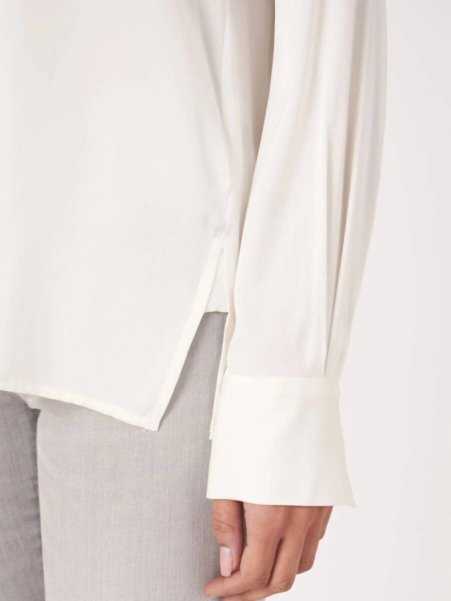 Repeat Cashmere - Silk Shirt With Side Slits - button - down - shirts - clothing - shirts