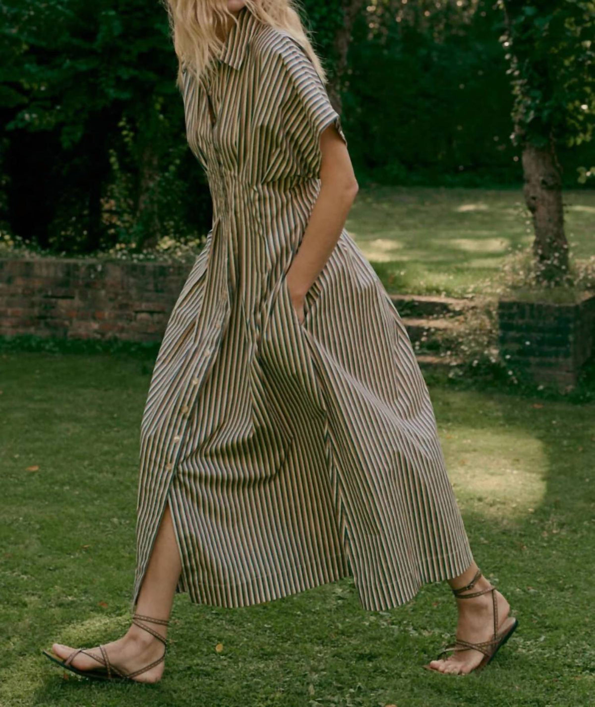 Repeat Cashmere - Stripe A Line Dress