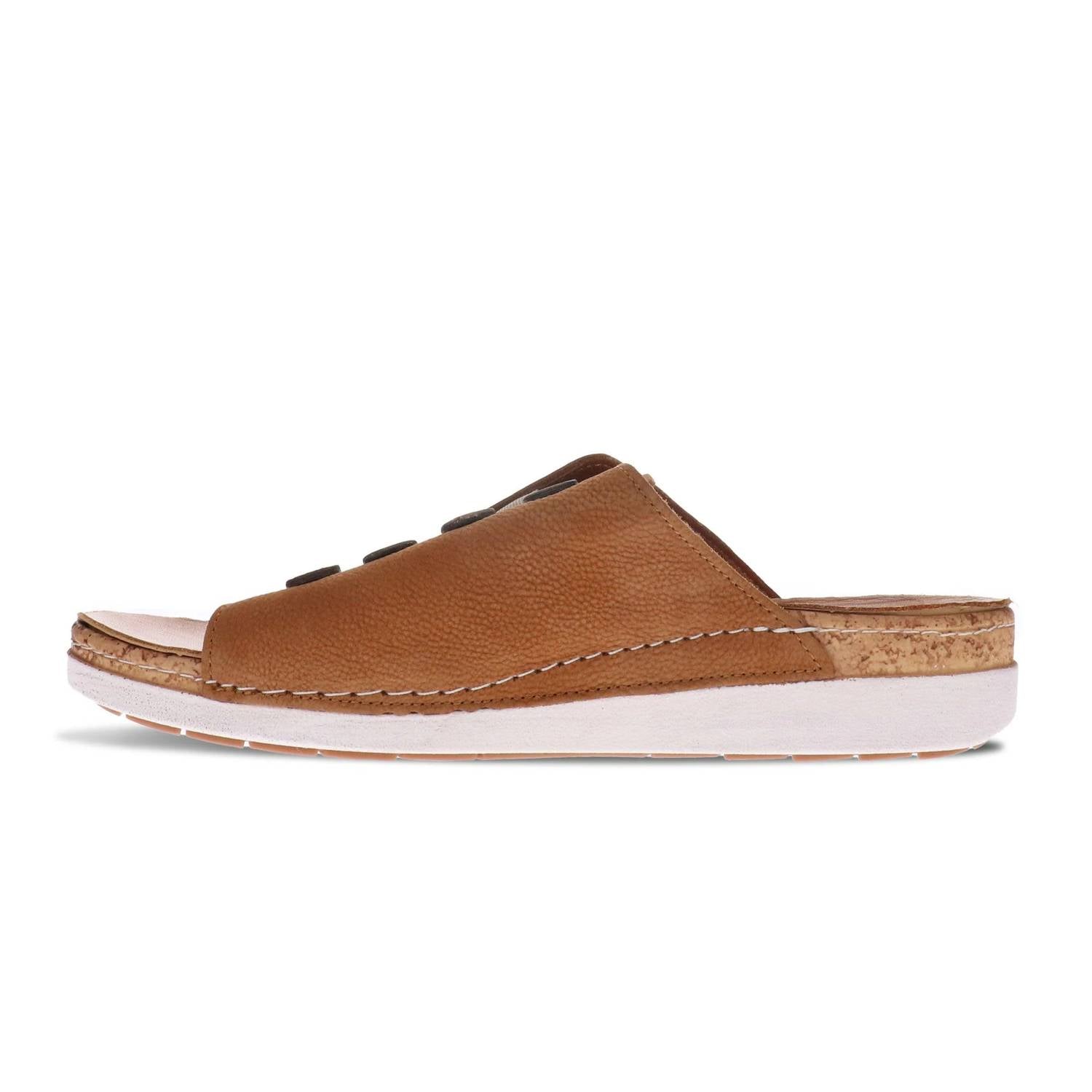 Revere - Women's Antalya Slide Sandal - brown - leather - sandals