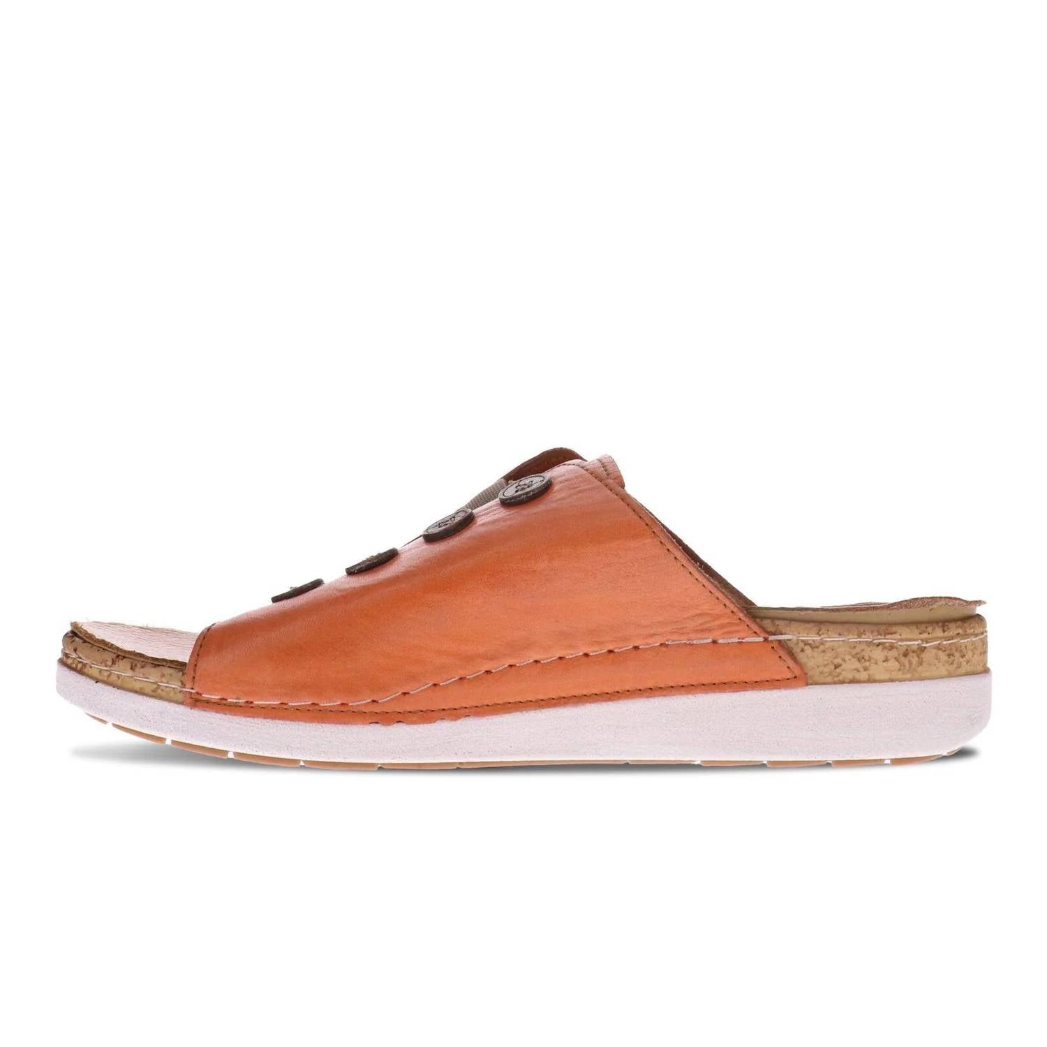 Revere - Women's Antalya Slide Sandal - brown - leather - sandals