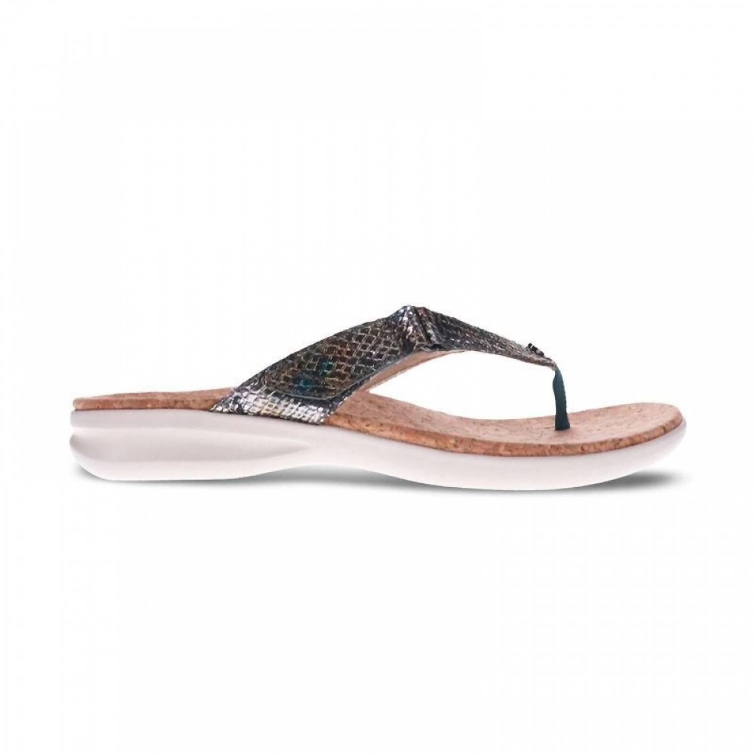 Revere - Women's Napoli Flip Flop Sandal - blue - sandals - shoes