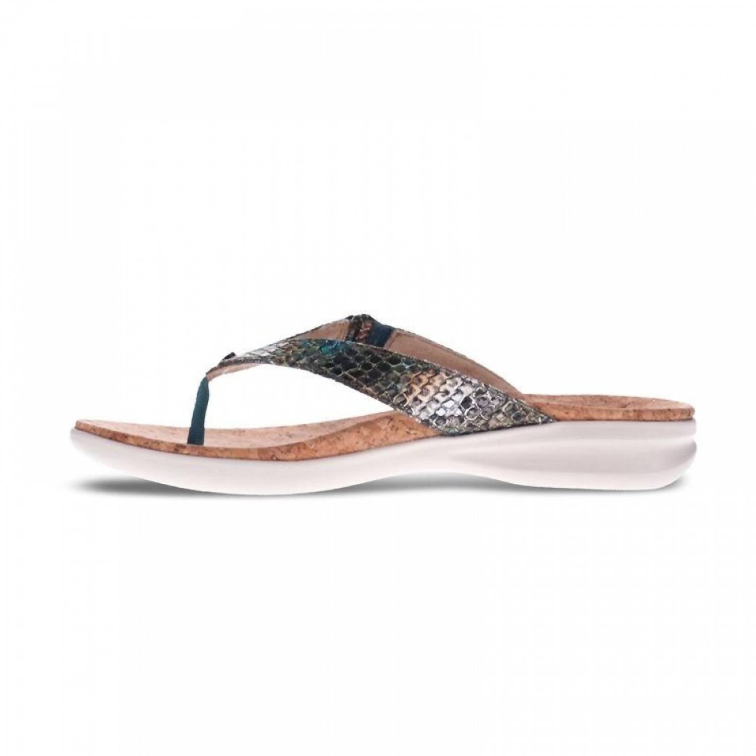 Revere - Women's Napoli Flip Flop Sandal - blue - sandals - shoes