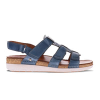 Revere - Women's Santorini Gladiator Sandal - blue - leather - sandals