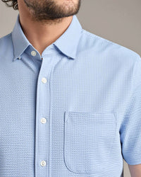 Rhone - Commuter Seersucker Short Sleeve Button Down Shirt