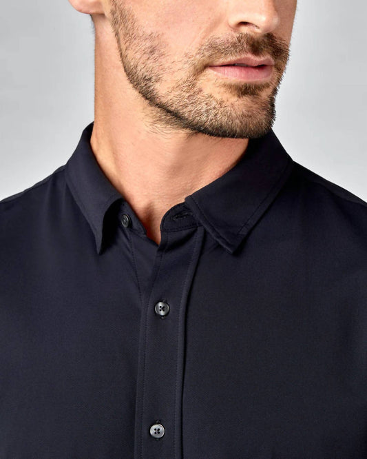 Rhone - Slim Fit Commuter Shirt - black - clothing - dress - shirts
