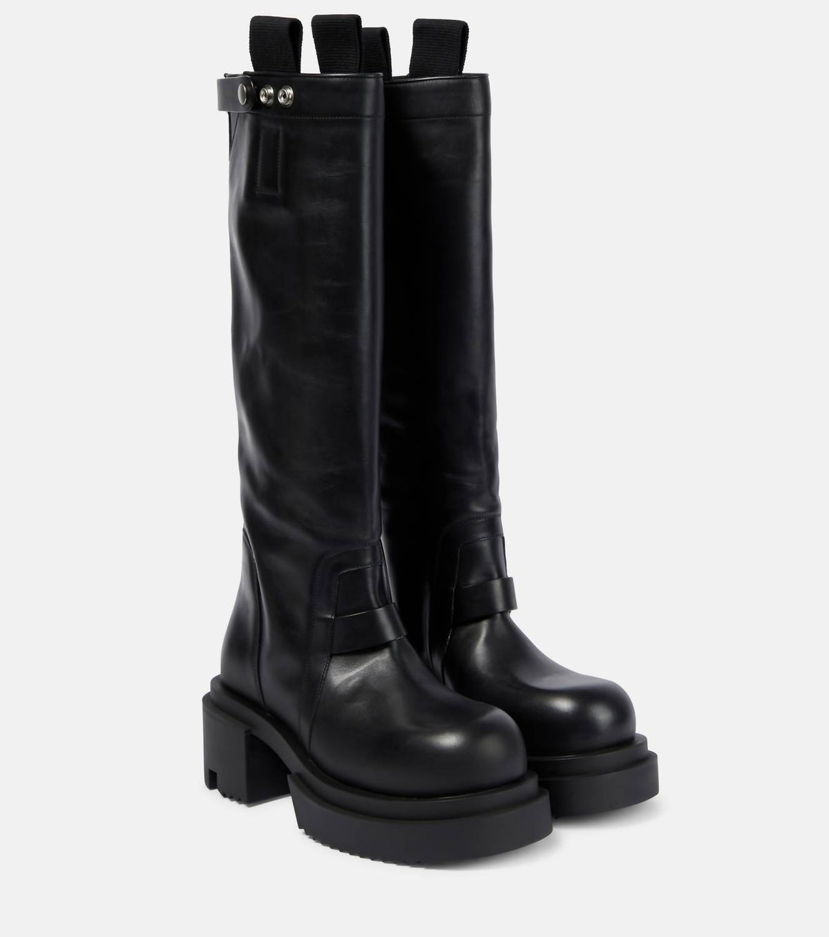 Rick Owens - Women's Pull On Leather Knee Hi Boots