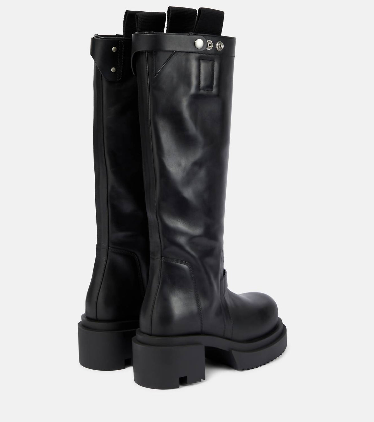 Rick Owens - Women's Pull On Leather Knee Hi Boots