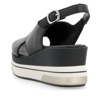 Rieker - Women's Cross Strap Wedge Sandals