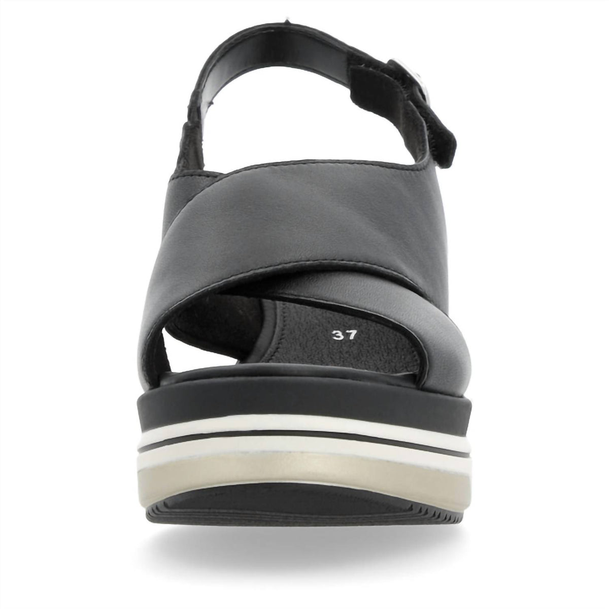 Rieker - Women's Cross Strap Wedge Sandals