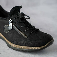 Rieker - Women's Forest Sneaker - black - shoes - sneakers