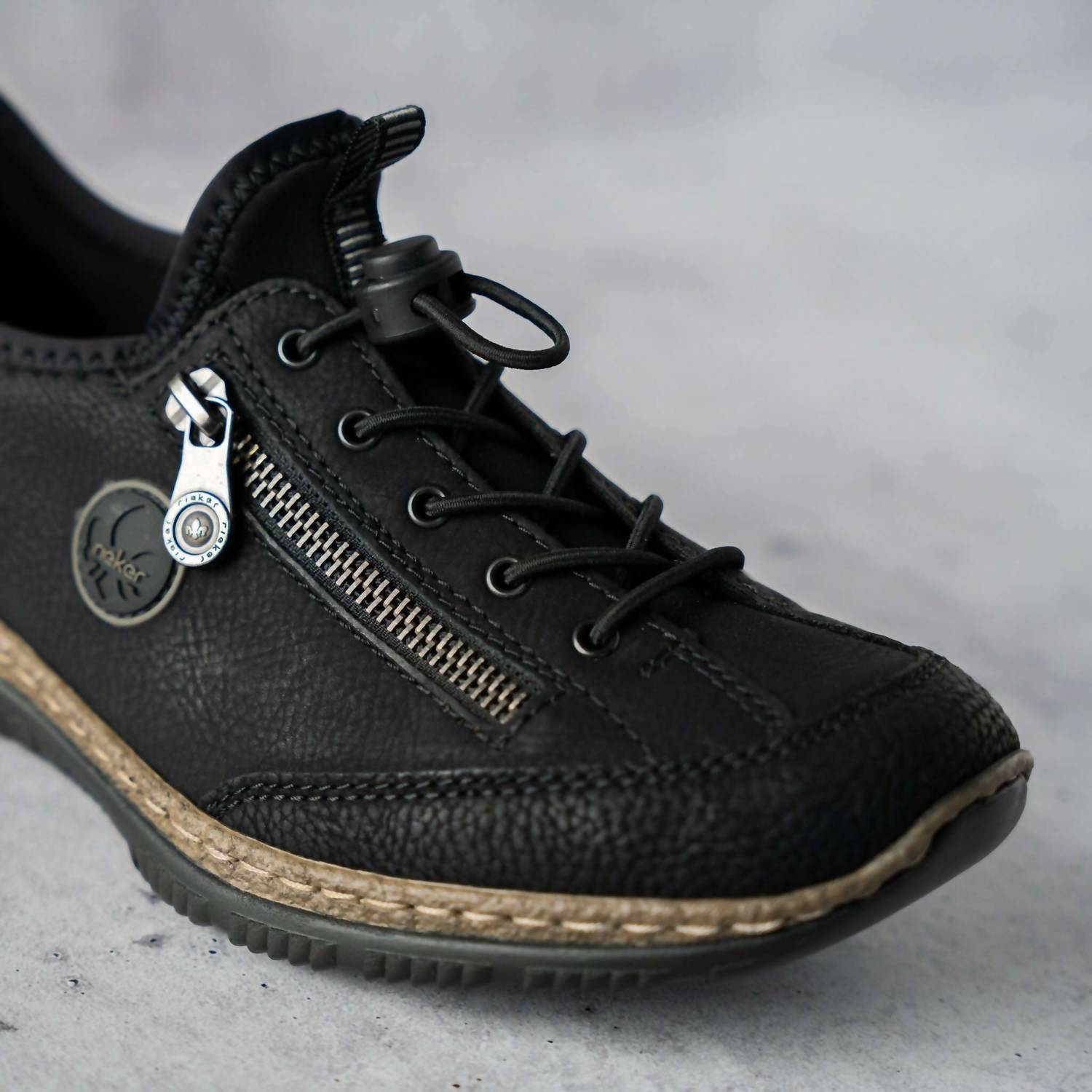 Rieker - Women's Forest Sneaker - black - shoes - sneakers