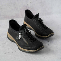 Rieker - Women's Forest Sneaker - black - shoes - sneakers