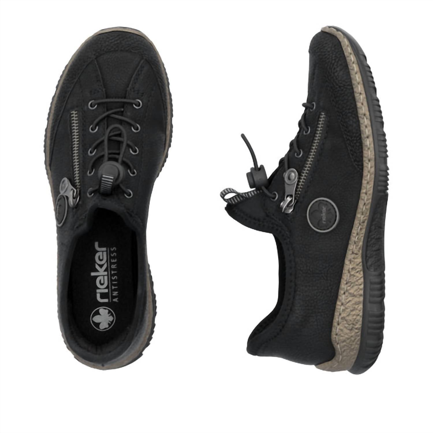Rieker - Women's Forest Sneaker - black - shoes - sneakers