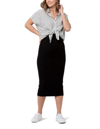 Ripe - Ada Relaxed Maternity Top Shirt - button - down - shirts - clothing - grey