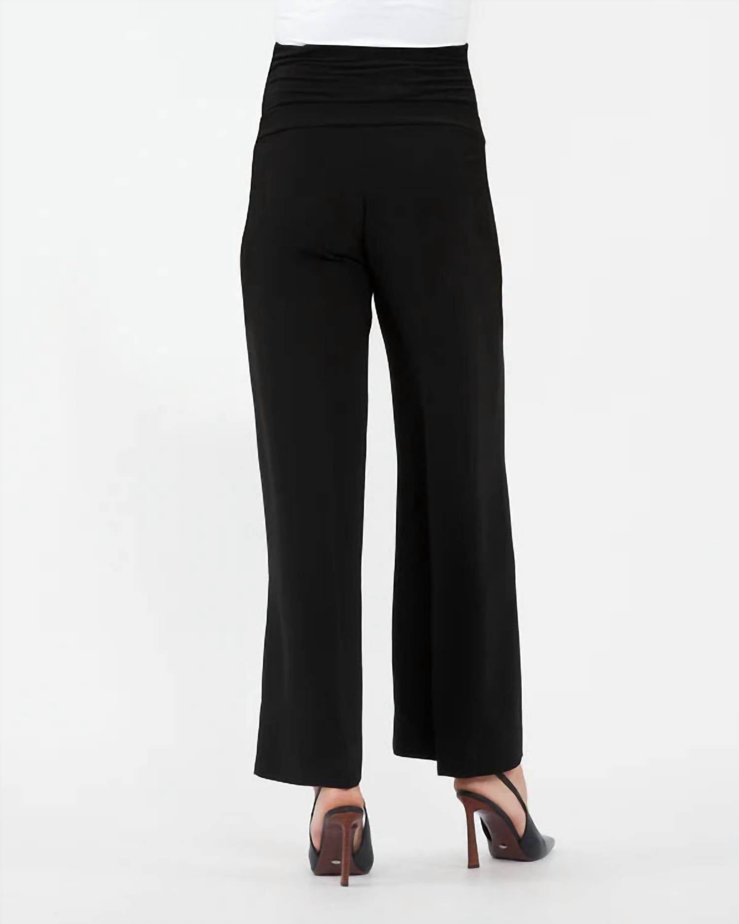 Ripe - Alexa Maternity Wide Leg Pant - black - clothing - pants