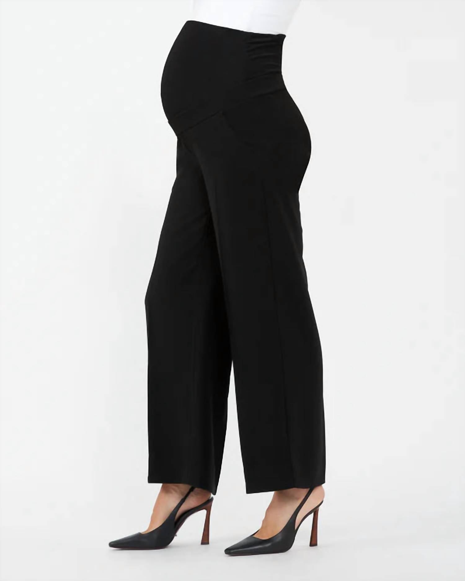 Ripe - Alexa Maternity Wide Leg Pant - black - clothing - pants