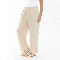 Ripe - Indi Maternity Wide Leg Pant - beige - clothing - linen