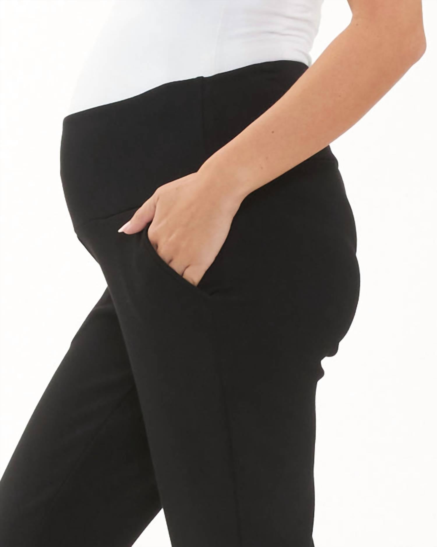 Ripe - Super Soft Scuba Maternity Pant - black - clothing - pants