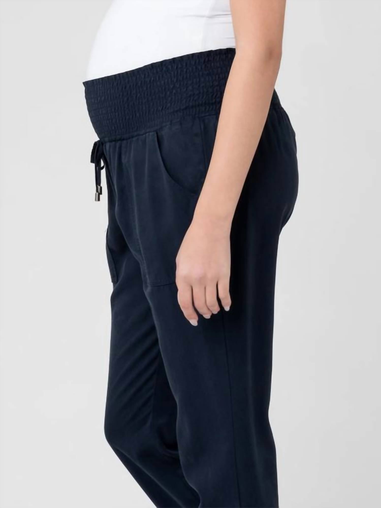 Ripe - Tencel 'off Duty' Maternity Jogger Pant - blue - clothing - joggers