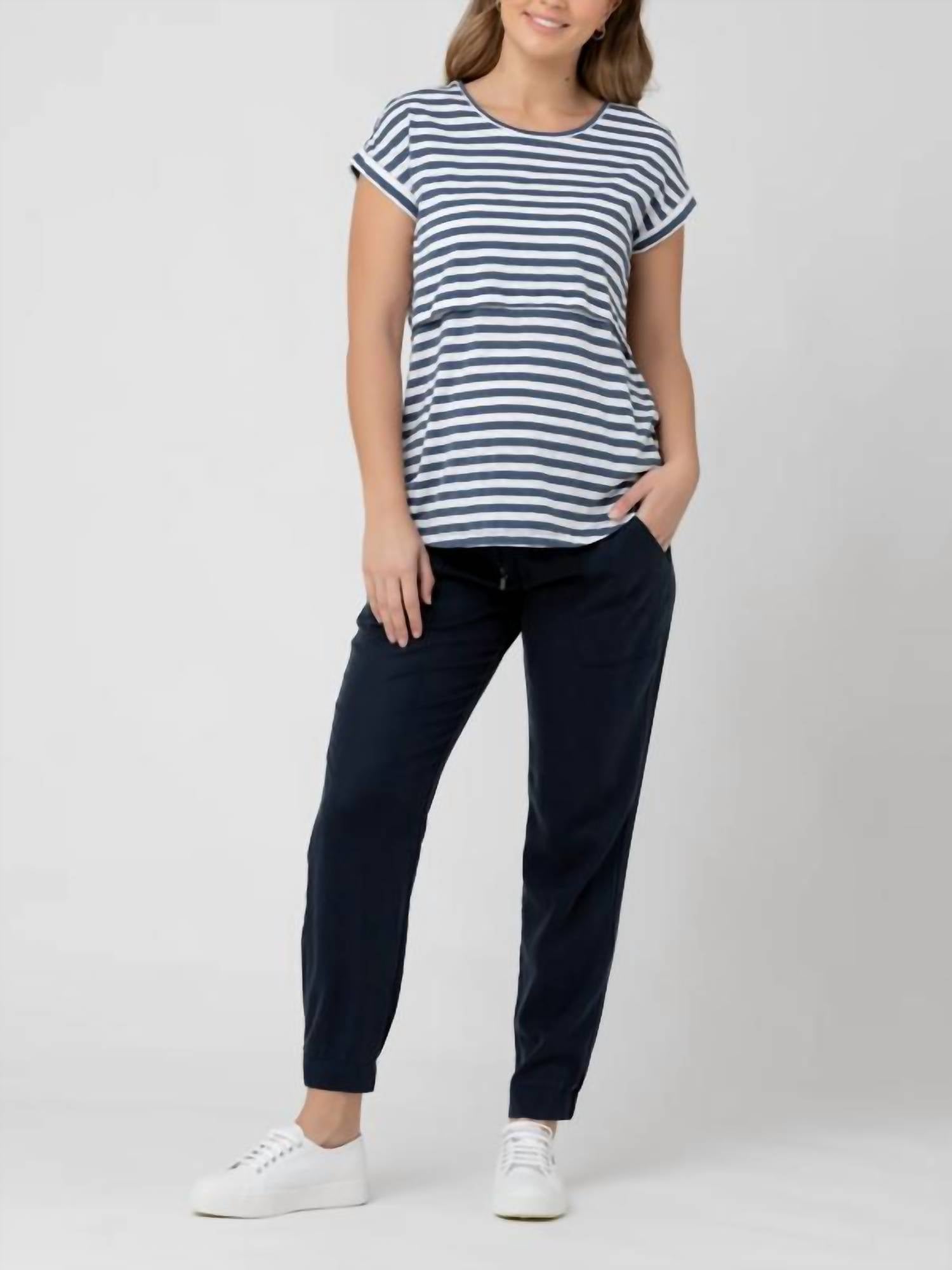 Ripe - Tencel 'off Duty' Maternity Jogger Pant - blue - clothing - joggers
