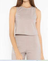 Ripley Rader - Ponte Knit Tank - beige - clothing - tank - tops