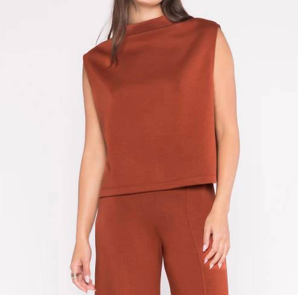 Ripley Rader - SCUBA COWL NECK TOP