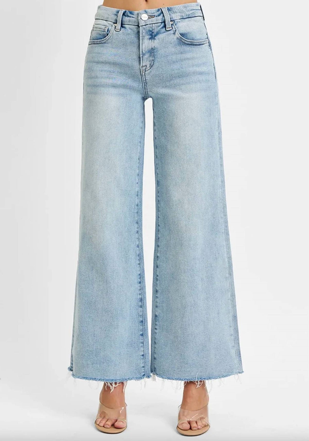 Risen - Amanda Mid Rise Wide Leg Jean