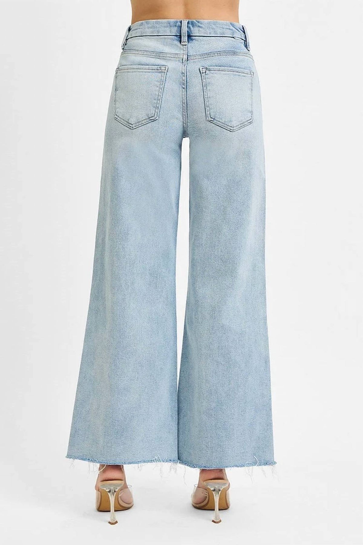 Risen - Amanda Mid Rise Wide Leg Jean