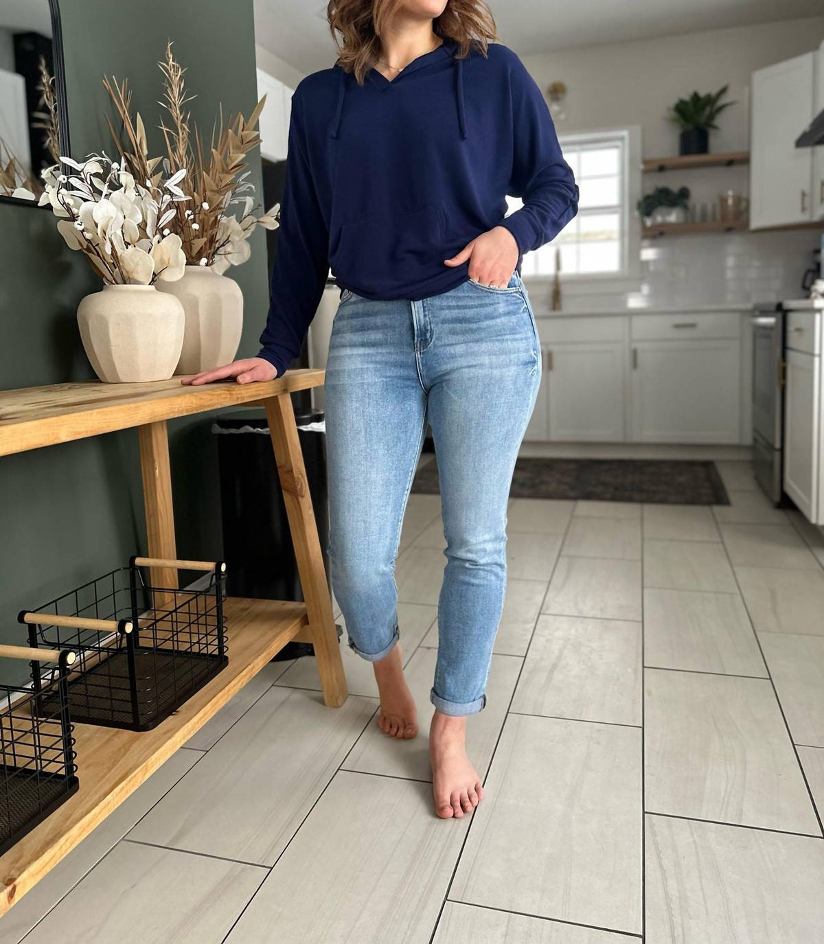 Risen - Cuyama High Rise Cuffed Jeans