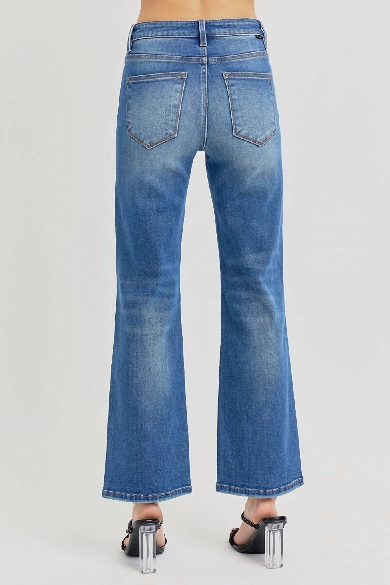 Risen - Dani High Rise Jeans - blue - clothing - cotton - blend