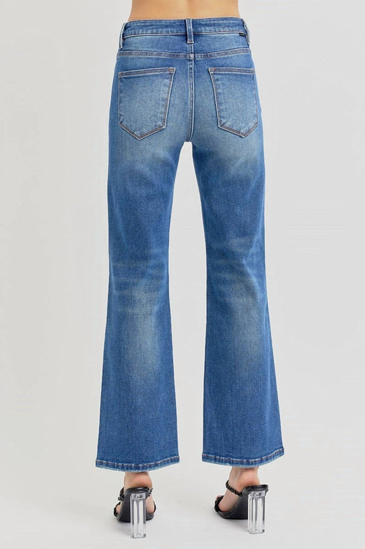 Risen - Dani High Rise Jeans - blue - clothing - cotton - blend