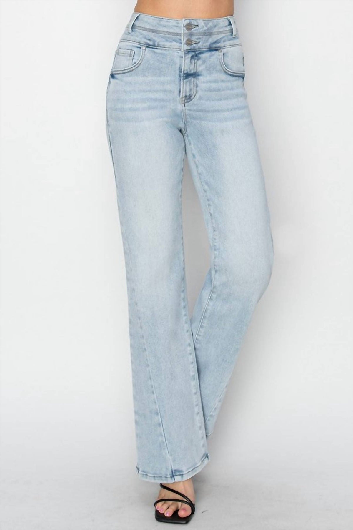 Risen - High Rise Ankle Straight Jeans