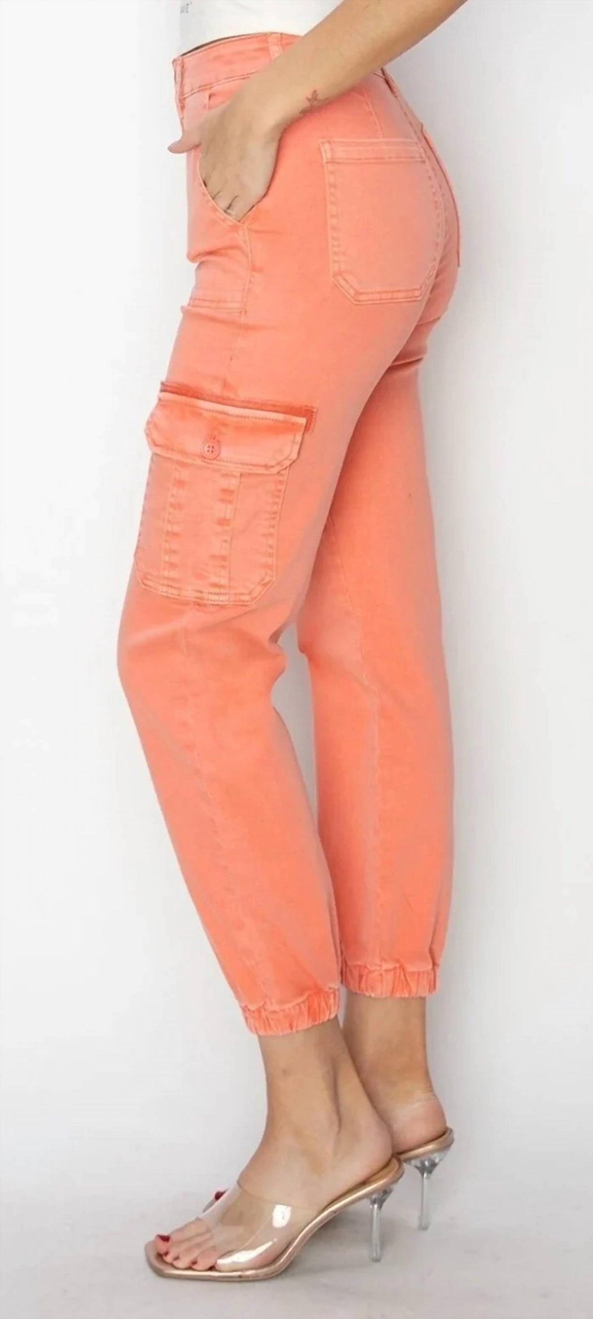 Risen - High Rise Cargo Jogger Pants