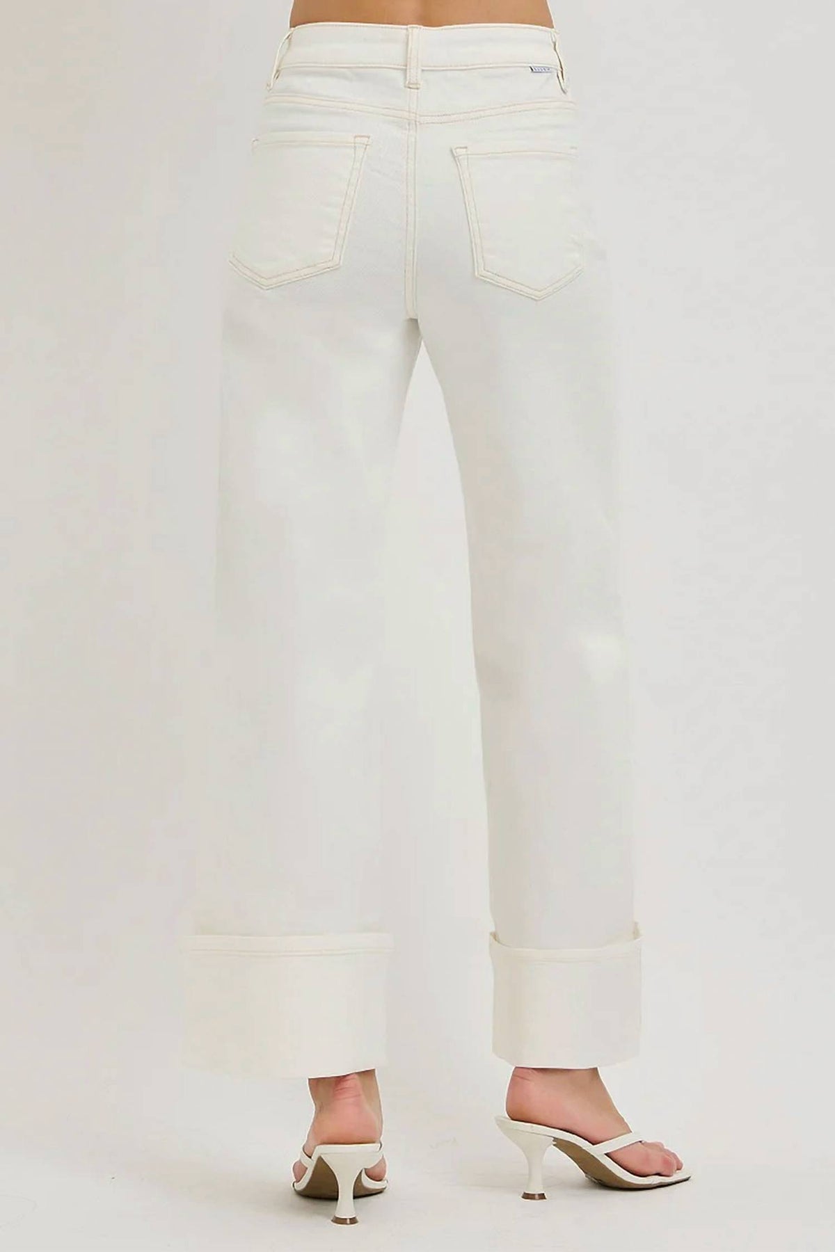 Risen - High Rise Crop Wide Pants