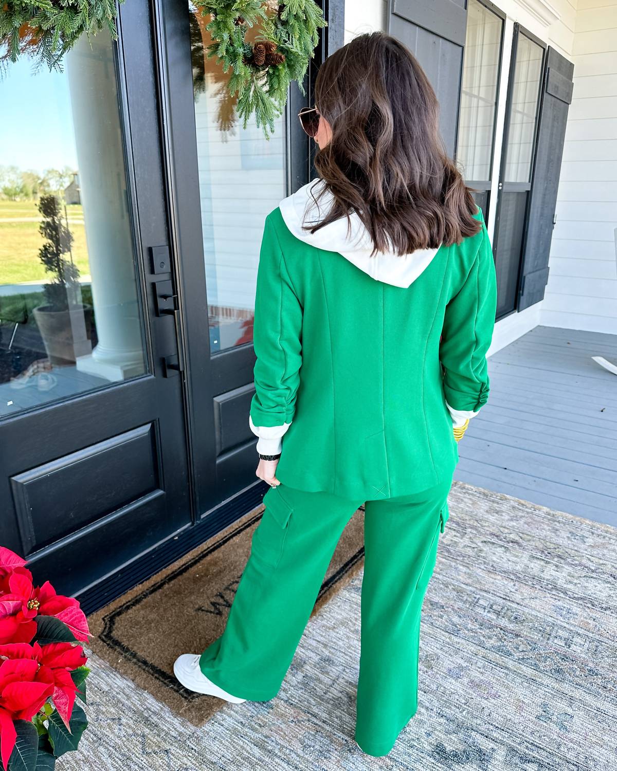 Risen - Kelly Terry Blazer And Pant Set - clothing - green - loungewear
