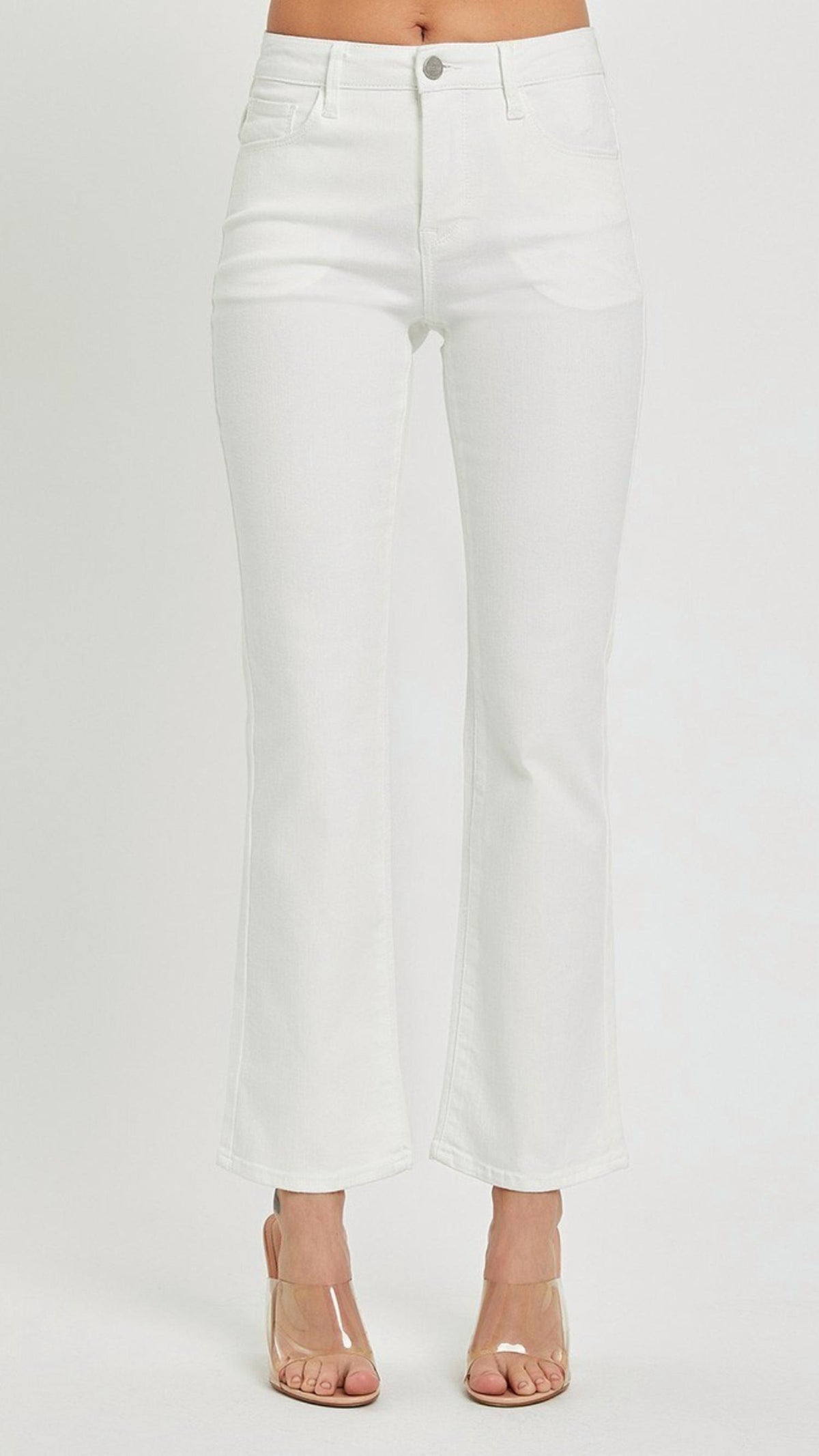 Risen - Mid Rise Ankle Bootcut Jeans