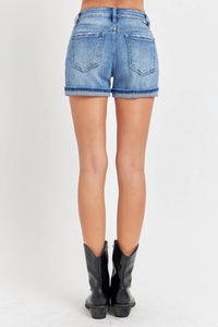 Risen - Mid Rise Turn Up Cuff Short
