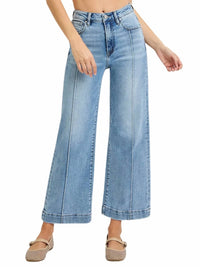 Risen - Nightfall High Rise Wide Ankle Jeans
