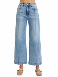 Risen - Nightfall High Rise Wide Ankle Jeans
