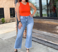 Risen - Roxy Cropped Straight Leg Jeans