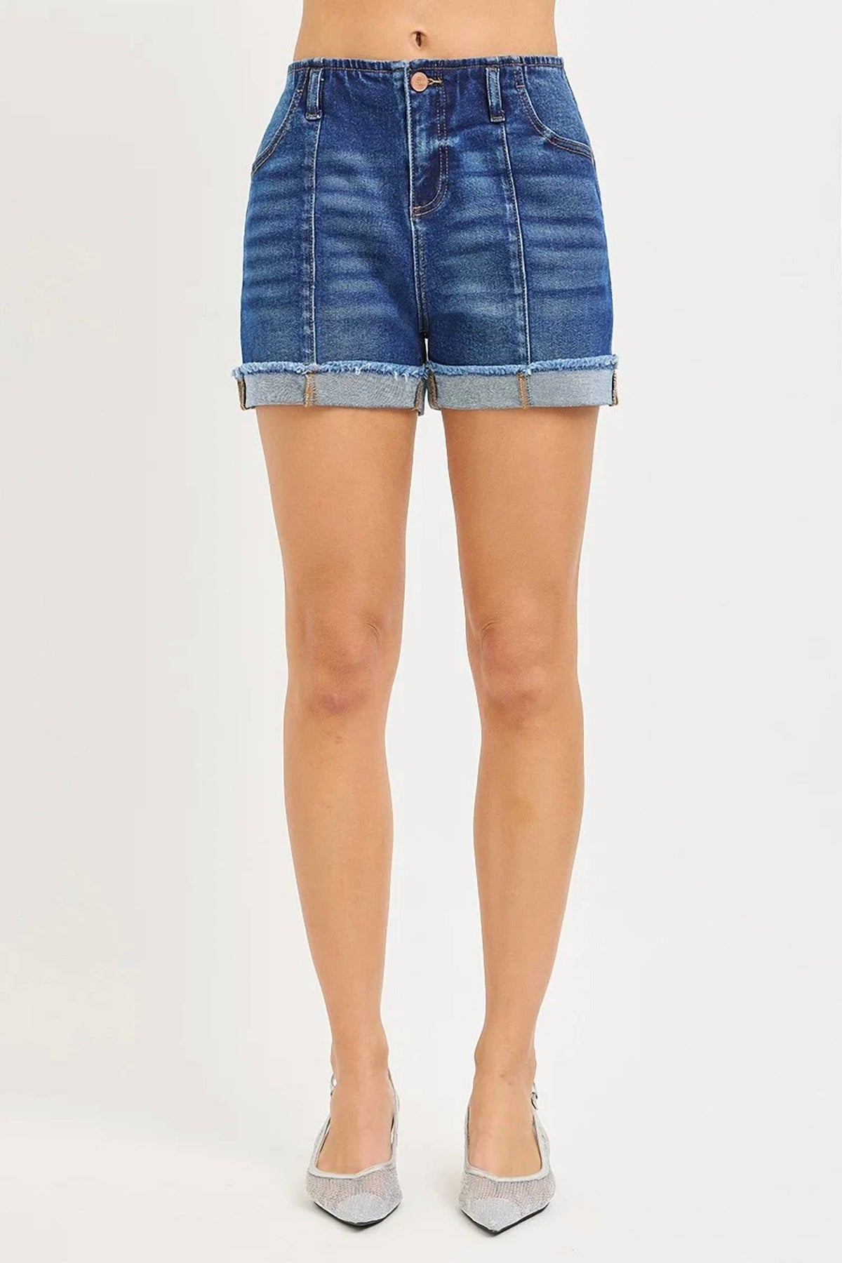 Risen - Slouchy Cuffed Shorts