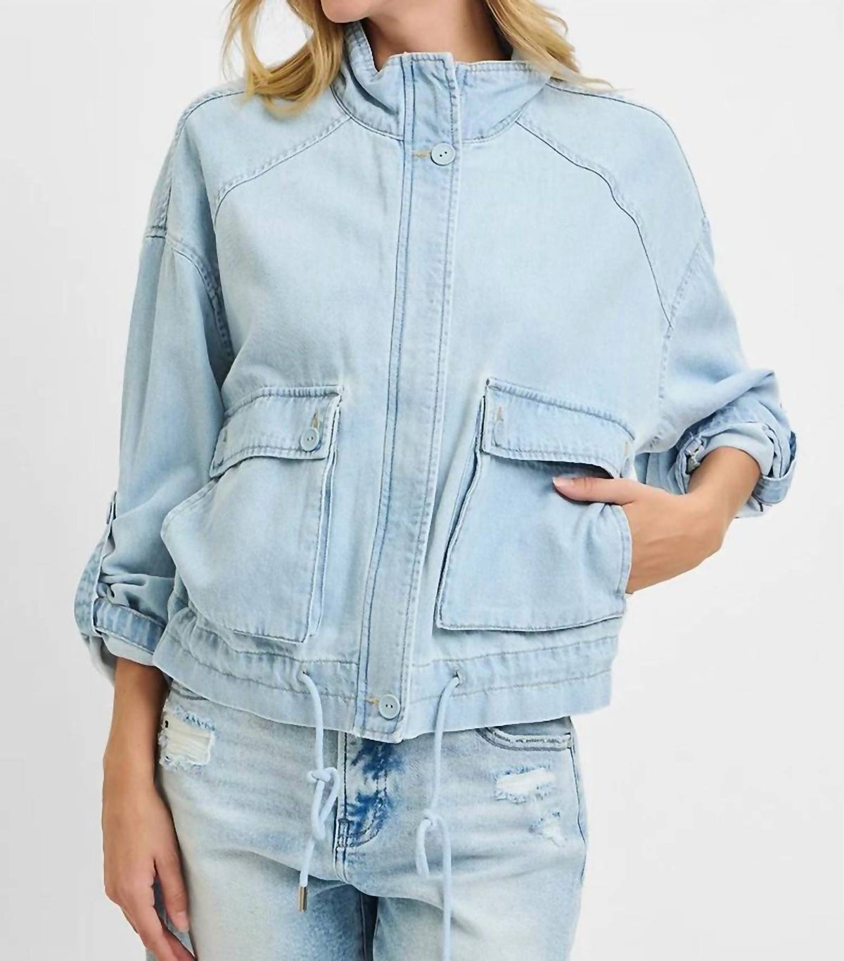 Risen - Soft Touch Cotton Cargo Jacket
