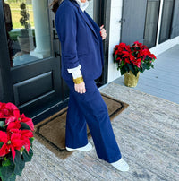 Risen - Terry Blazer And Pant Set