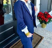 Risen - Terry Blazer And Pant Set - blue - clothing - loungewear