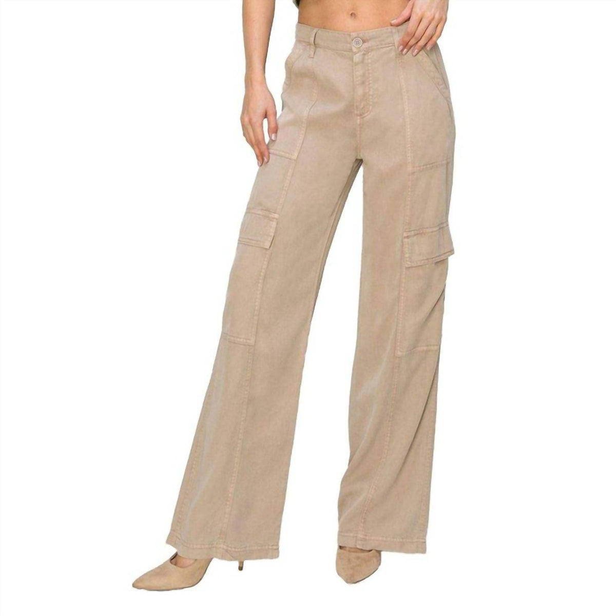 Risen - Wide Leg Cargo Pants