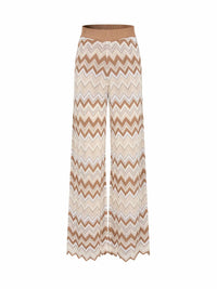 Rivir - Women's Geometric Pattern Knit Pants